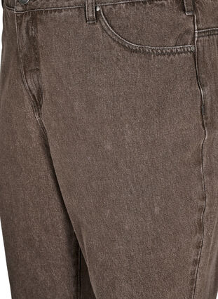 ZizziStraight-fit jeans in gekleurd denim, Brown Denim, Packshot image number 2