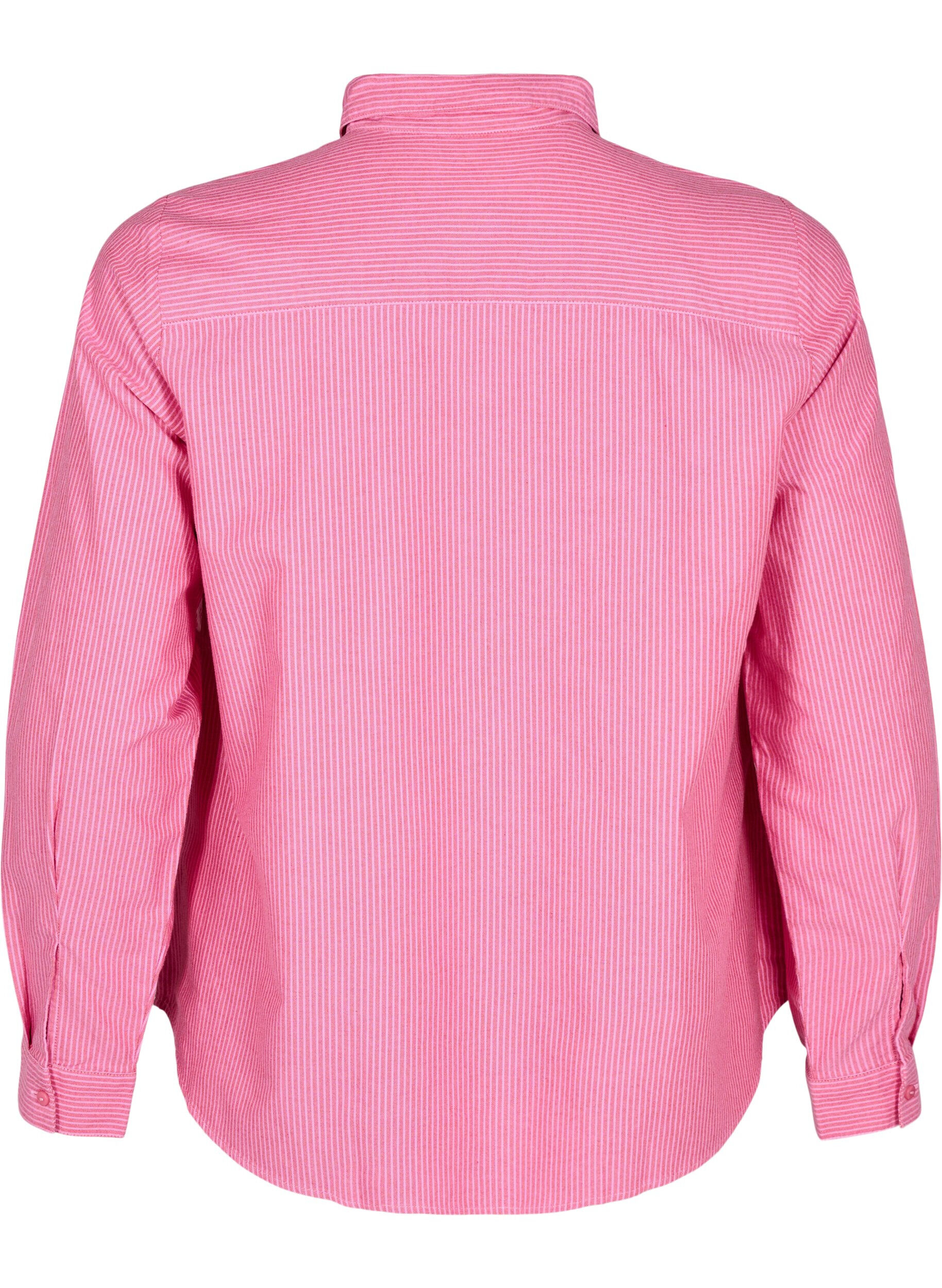 ZizziKatoenen overhemd met lange mouwen, Rood, Packshot image number 1