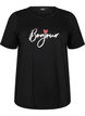 T-shirt met motief, Zwart, Packshot image number 0