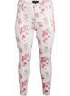 Superslanke Amy jeans met bloemenprint, Vanille, Packshot image number 0