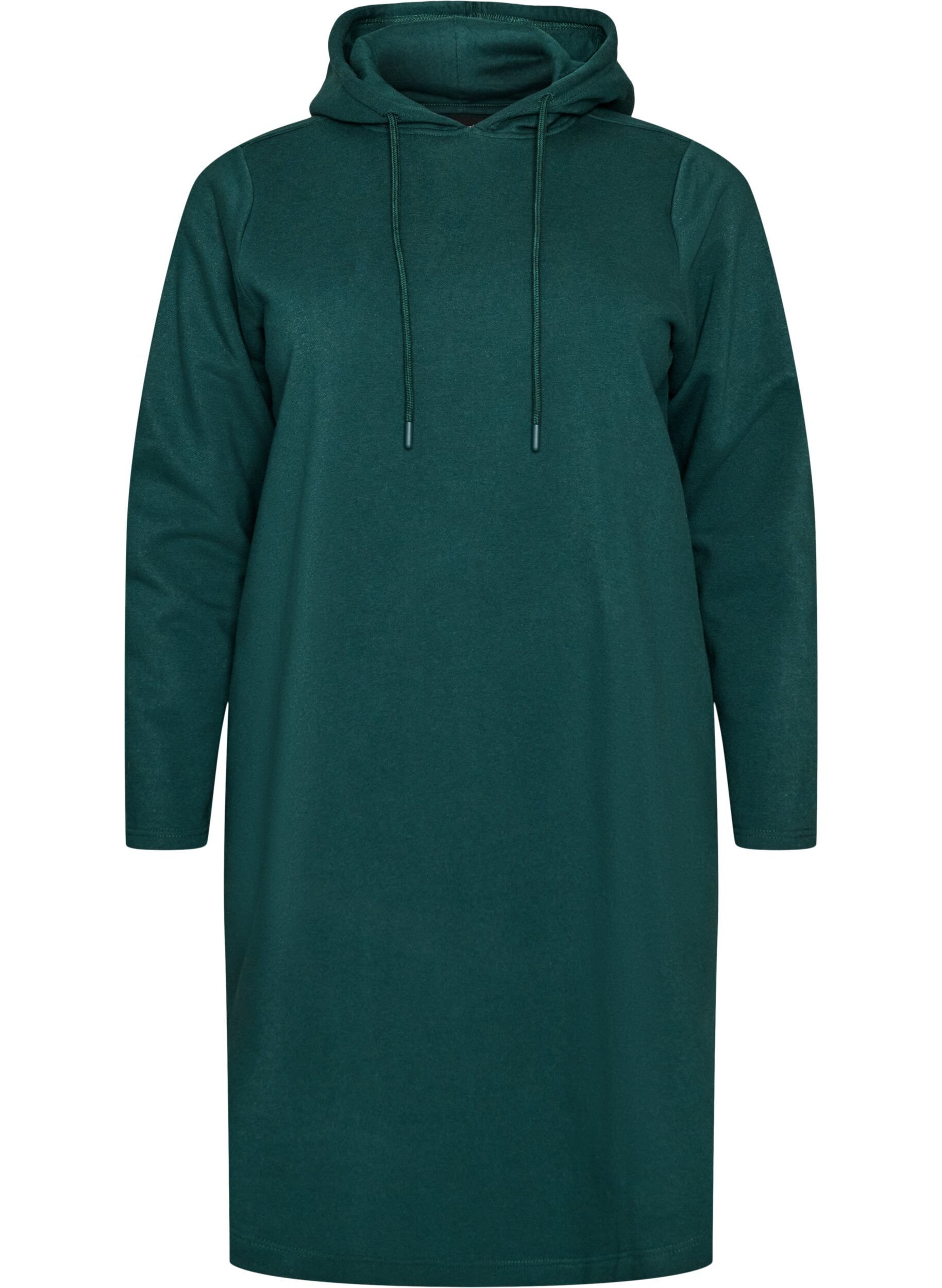Sweatshirt jurk met capuchon en zakken