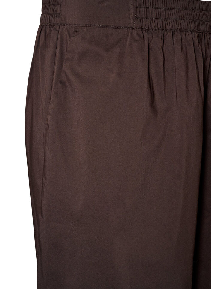 Ballonbroek met zakken en een elastische tailleband, Bruin, Packshot image number 2