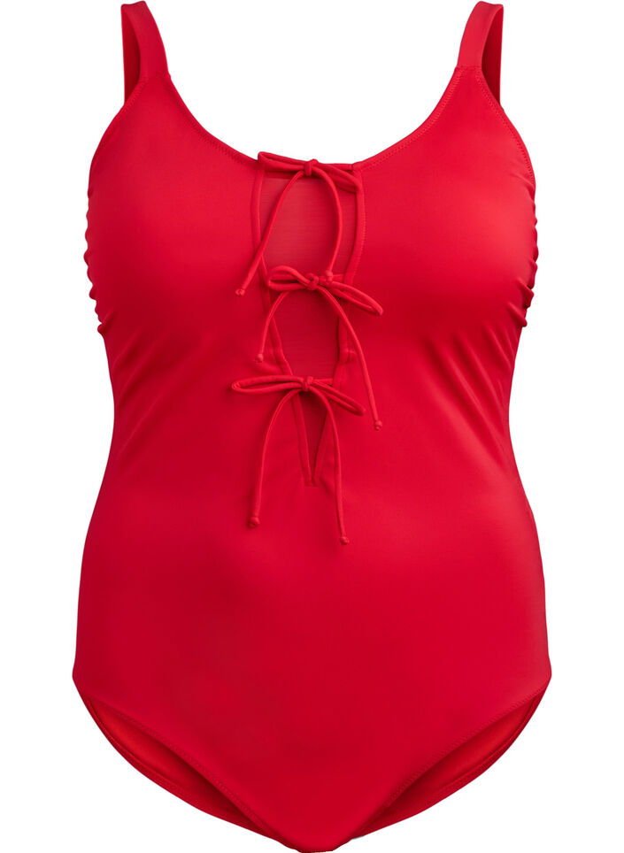 Badpak met strikken, True Red , Packshot