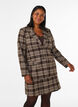 Korte geruite rok met A-lijn pasvorm, Bruin, Model image number 3