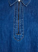 Korte denimjurk met ritssluiting en kraagje, Blauw, Packshot image number 2