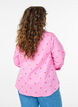 Shirt blouse met strepen en hartjes, Roze, Model image number 2