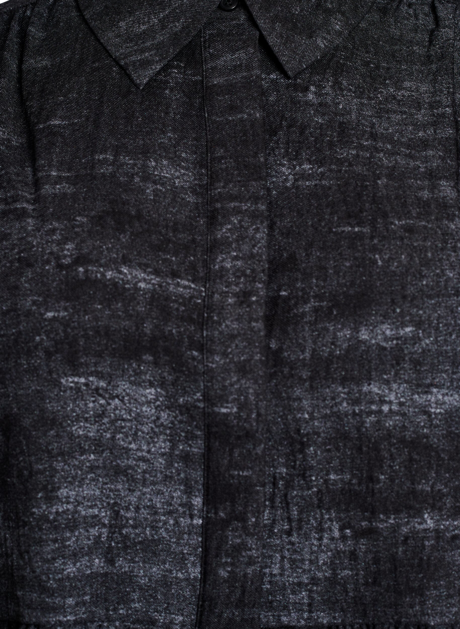 ZizziLosse blouse met kraag en knopen, Zwart, Packshot image number 2