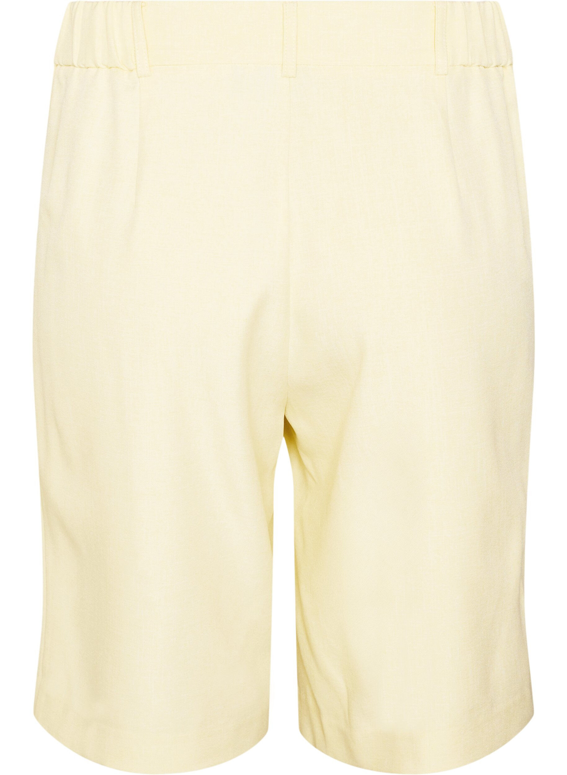 ZizziLosse Bermuda-shorts met hoge taille, Geel, Packshot image number 1