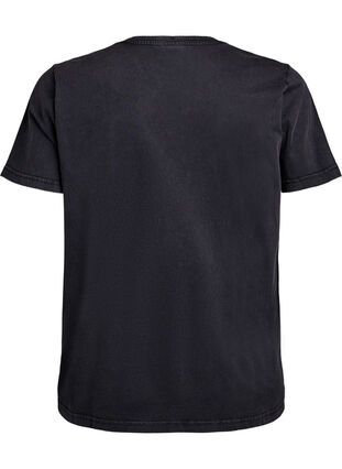 ZizziOrganisch katoenen T-shirt met studs, Grey Wash Studs, Packshot image number 1