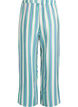 Pantalon ray&eacute; &agrave; taille haute et jambes larges, Vanille, Packshot image number 1