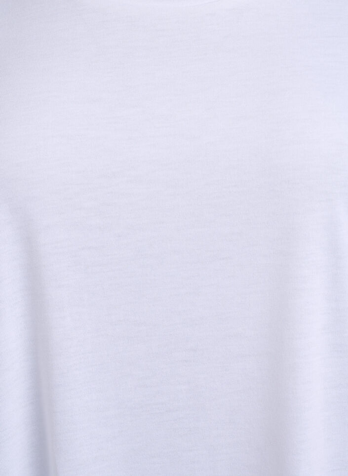 Nachtjapon met korte mouwen en tekstopdruk, , Packshot image number 2