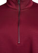 Sweatshirt met korte mouwen en een hoge kraag, Donker Bordeaux, Packshot image number 2