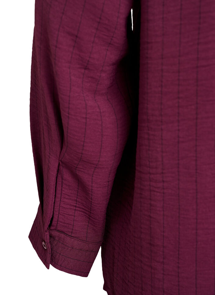 FLASH - Streepjes overhemdblouse, Rood, Packshot image number 3