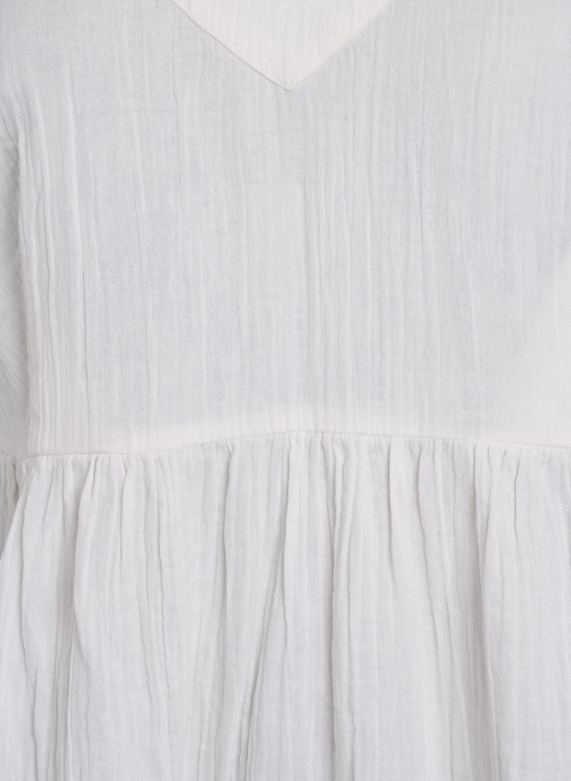 ZizziKatoenen strandjurk met spaghettibandjes, Vanille, Packshot image number 2