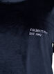 Velours blouse met geborduurde tekst, Blauw, Packshot image number 2