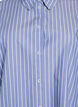 Gestreept shirt met contrasterende manchetten, Blauw, Packshot image number 2