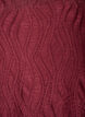 Blouse met textuur en 3/4 mouwen, Rood, Packshot image number 2