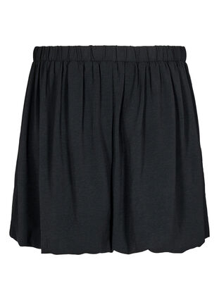 ZizziKorte ballonrok met een elastische taille, Black, Packshot image number 1