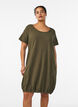Katoenen jurk met korte mouwen, Groen, Model image number 0
