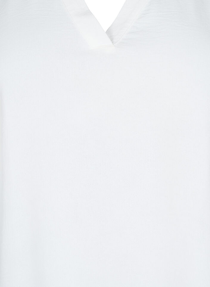 Blouse &agrave; manches 3/4, Vanille, Packshot image number 2