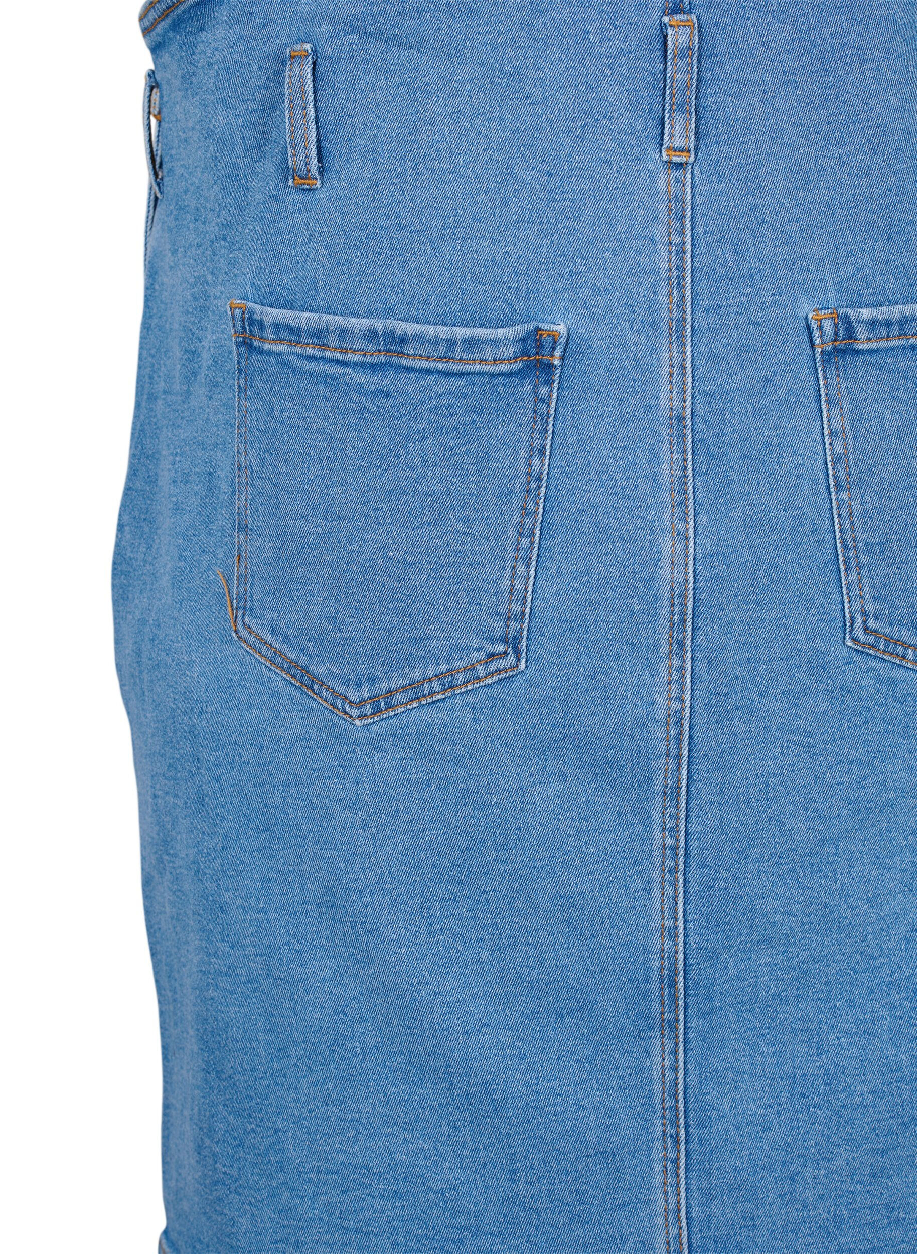 ZizziDenim overall jurk, Blauw, Packshot image number 4