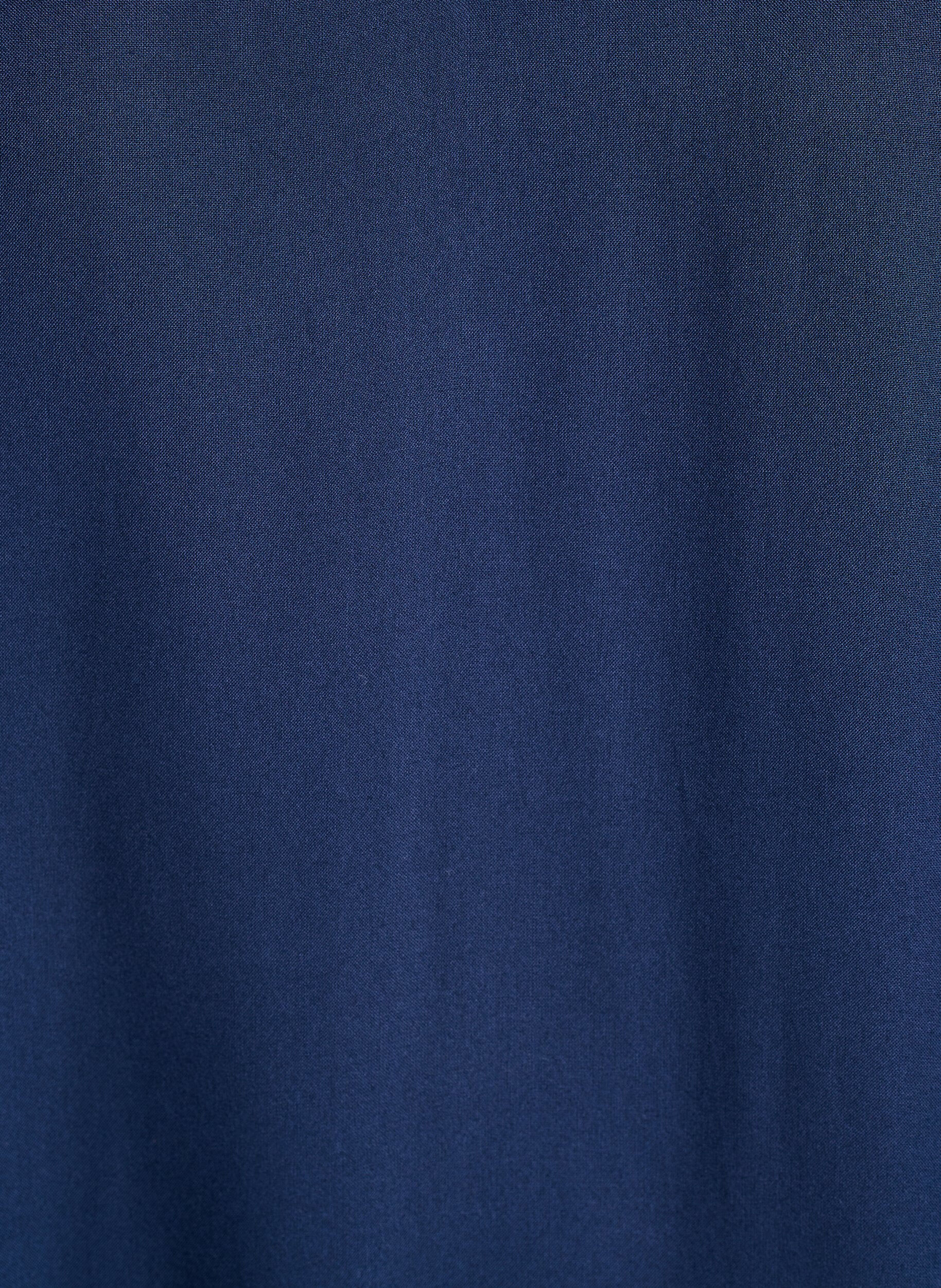 ZizziStrandjurk in viscose met schouderdetails, Blauw, Packshot image number 2