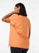 Los workout T-shirt met korte mouwen, Oranje, Model image number 2