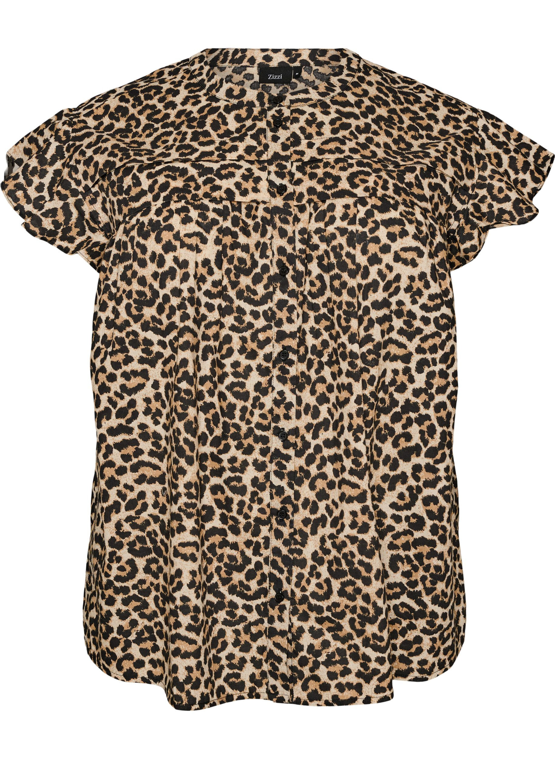 Mouwloze A-lijn katoenen blouseshirt