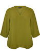 Blouse met 3/4 mouwen, Groen, Packshot image number 0