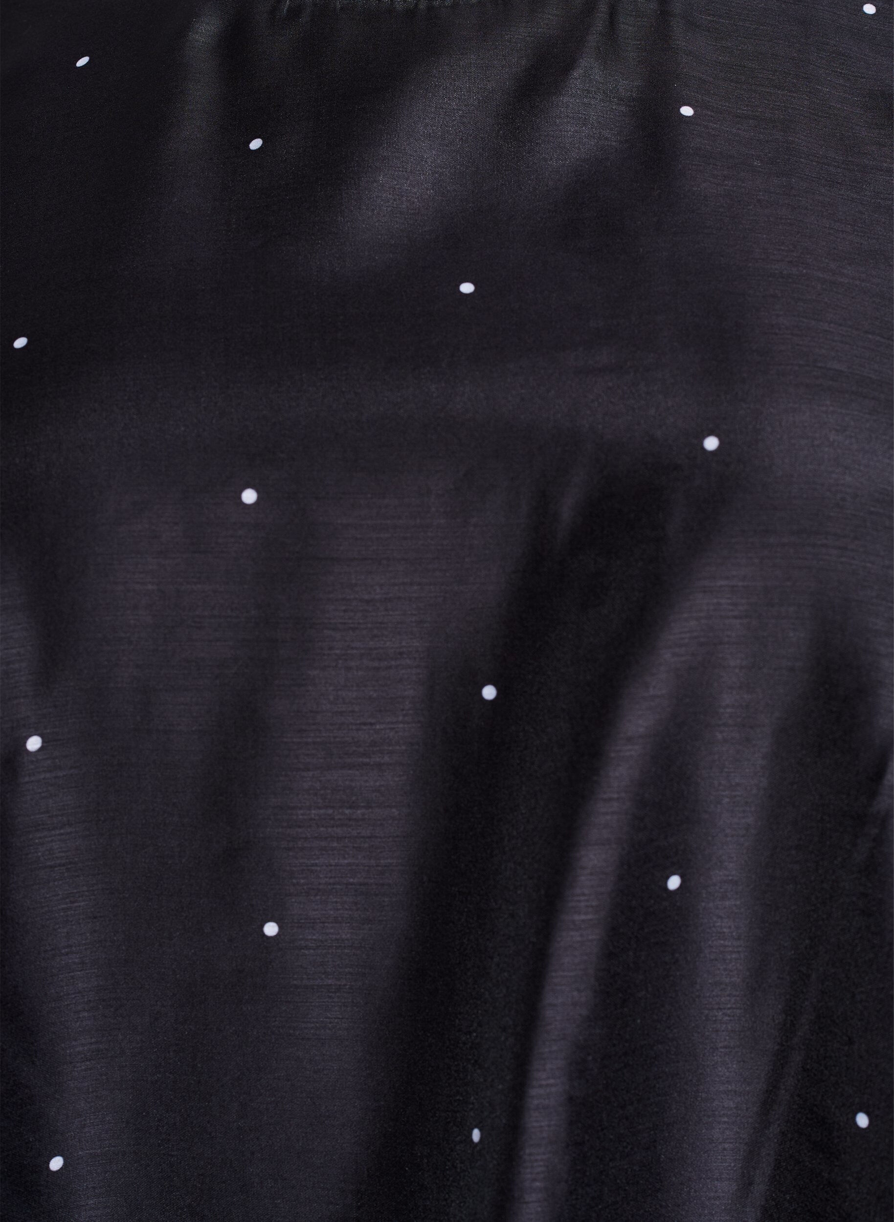 ZizziFeestjurk tot op de knie met doorschijnende mouwen, Zwart, Packshot image number 2