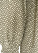 Jurk van viscose met patroon en lange mouwen, Groen, Packshot image number 3