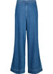 Denim jeans met wijde pijpen en strepen, Blauw, Packshot image number 1