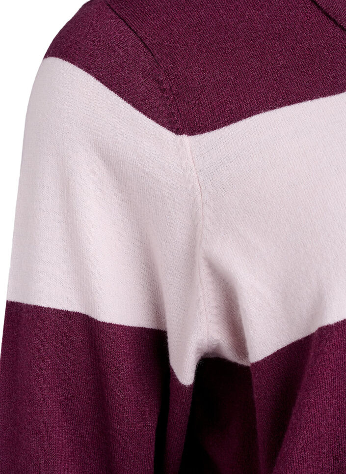 Strik blouse met kraag, Rood, Packshot image number 3