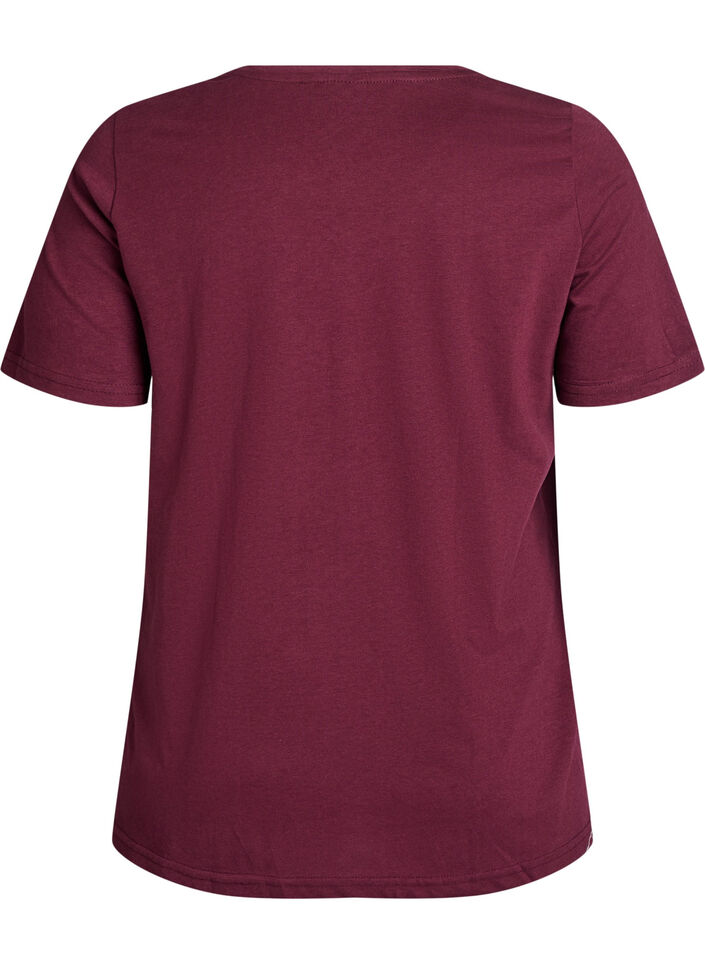 FLASH - T-shirt met motief, Donker Bordeaux, Packshot image number 1
