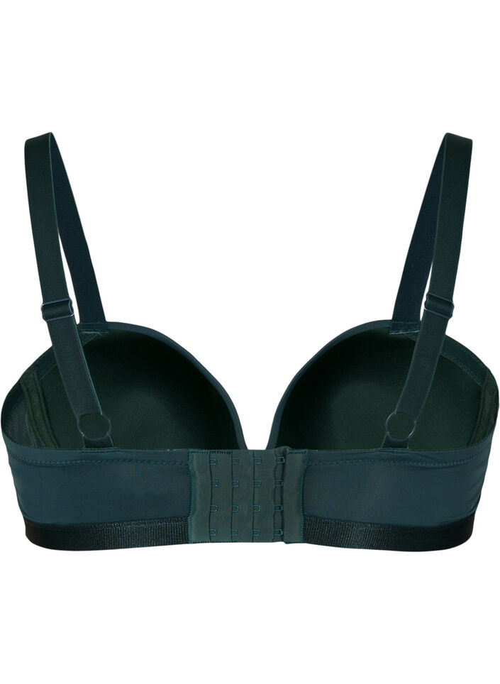 Voorgevormde bh met mesh, Groen, Packshot image number 1
