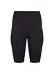 Lange strakke sport shorts, Zwart, Packshot image number 0