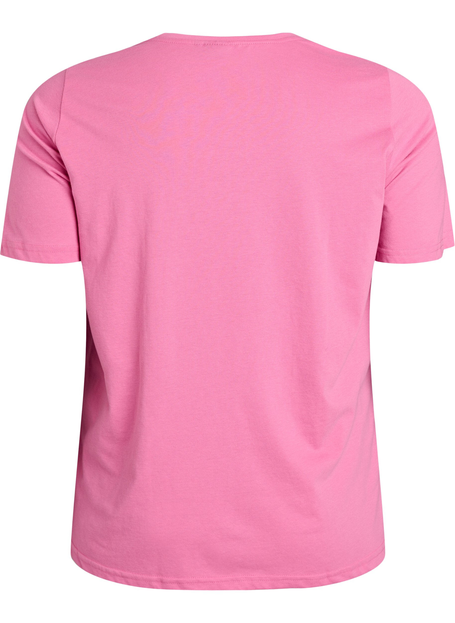 ZizziFLASH - T-shirt met print, Roze, Packshot image number 1