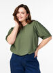 Viscose blouse met 1/2 mouwen, Groen, Model image number 0