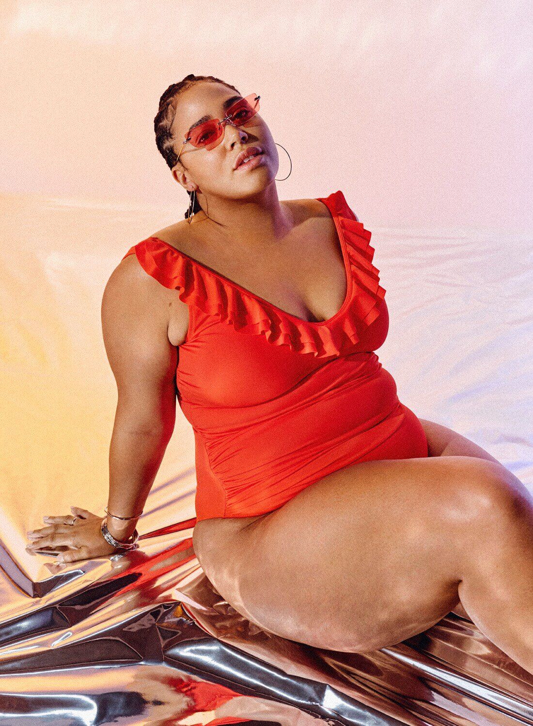 Rood badpak, , Model