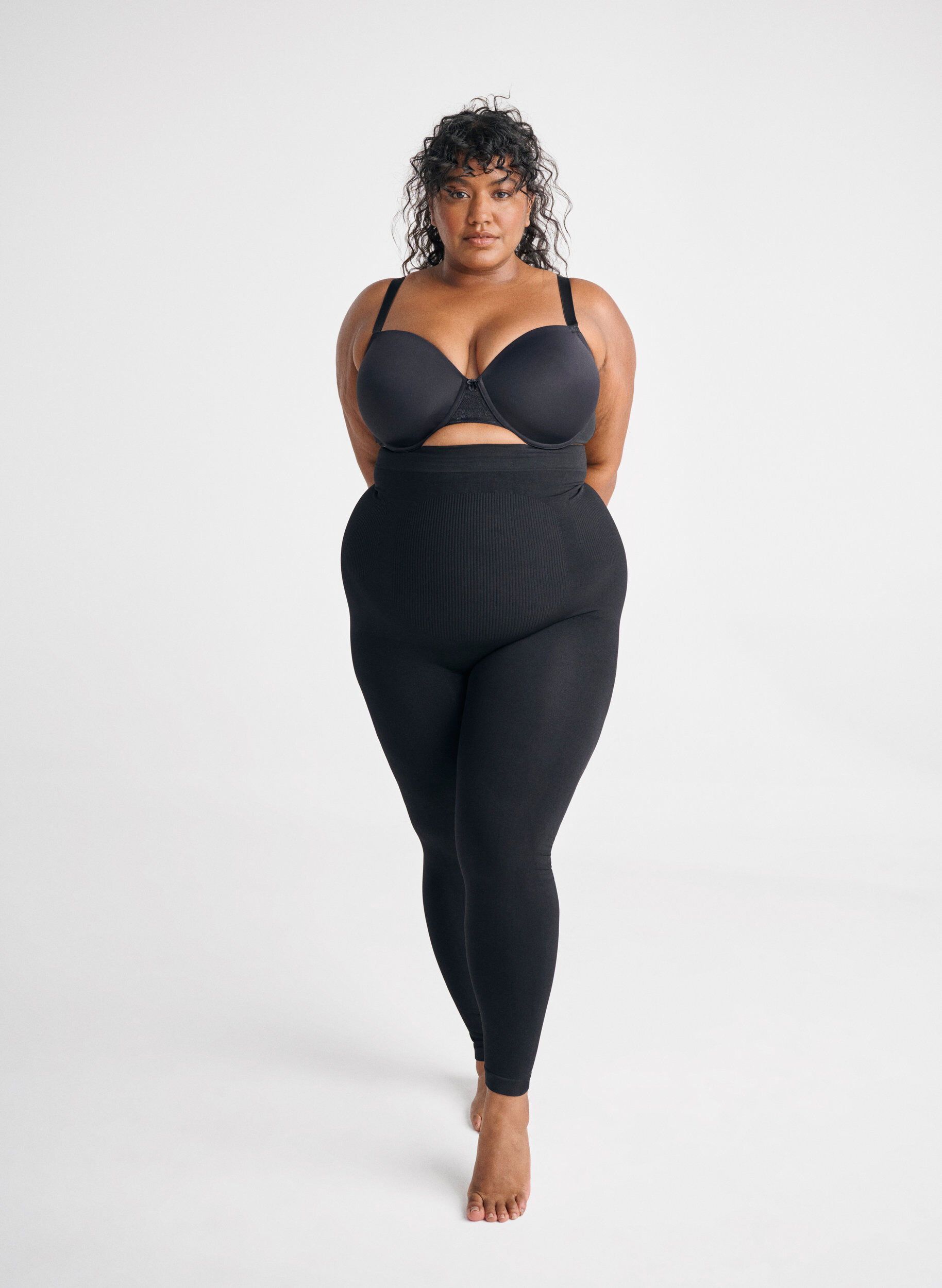 ZizziShapewear legging met hoge taille, Zwart, Image image number 0
