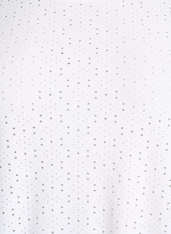 Blouse met oogjesborduurwerk en balloneffect, Wit, Packshot image number 2