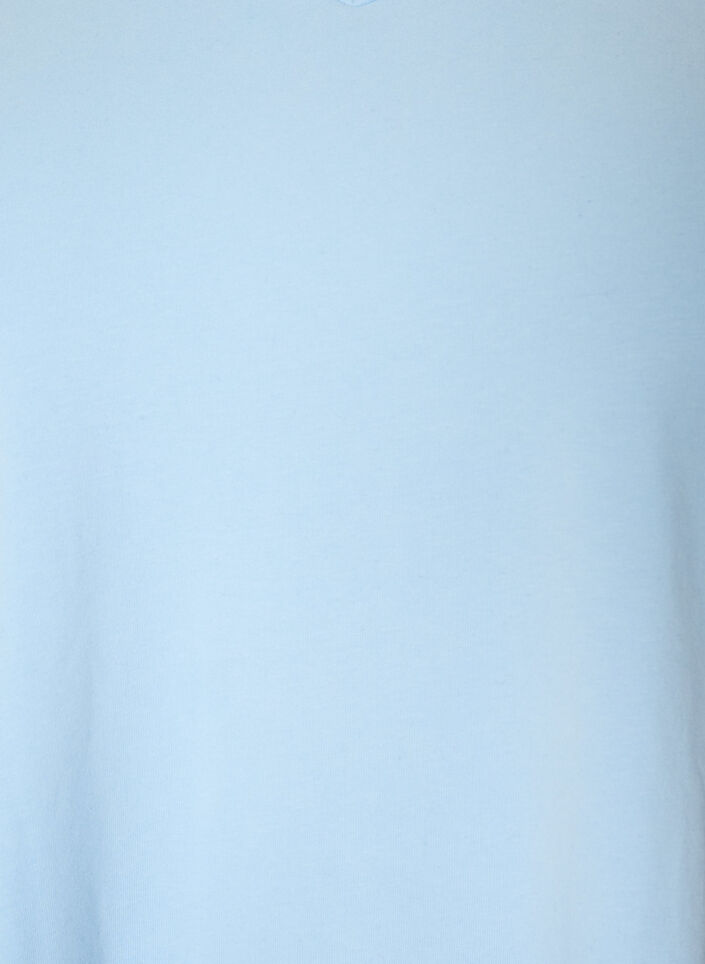 Basic t-shirt in effen kleur met katoen, Blauw, Packshot image number 2