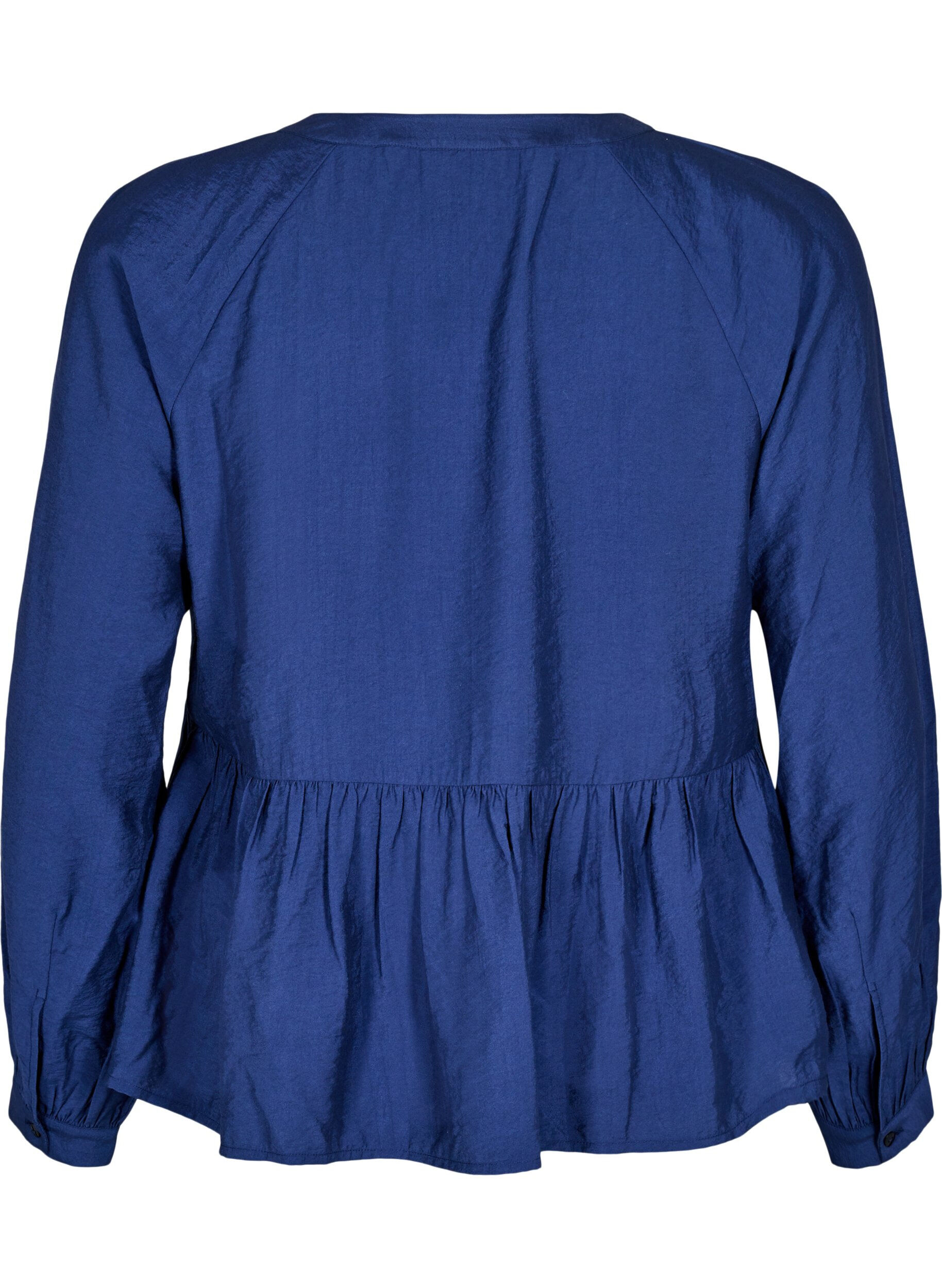 ZizziBlouse met strik en lange mouwen, Blauw, Packshot image number 1