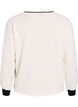 Sweatshirt van gestructureerde jersey met frontprint, Beige, Packshot image number 1