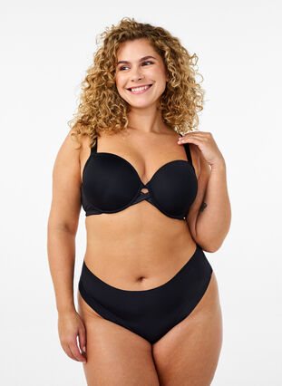 ZizziVoorgevormde beha met decoratie midden voor, Black, Model image number 3