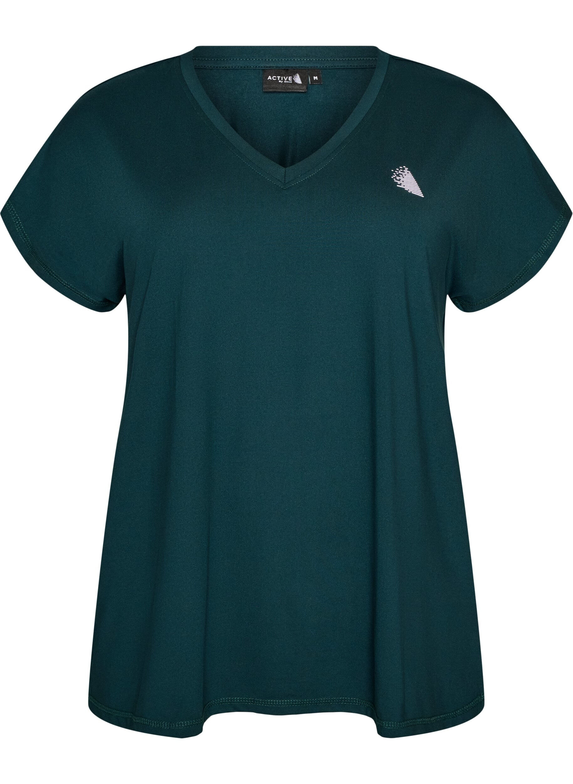 Losvallend trainings-T-shirt met V-hals