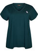 Losvallend trainings-T-shirt met V-hals, Groen, Packshot image number 0