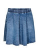 Korte denim skaterrok, Blauw, Packshot image number 0