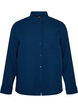 Chemise de nuit &agrave; manches longues en mousseline de coton, Bleu, Packshot image number 0