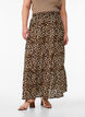 Lange rok met elastiek in de taille, Leopard AOP, Model image number 2